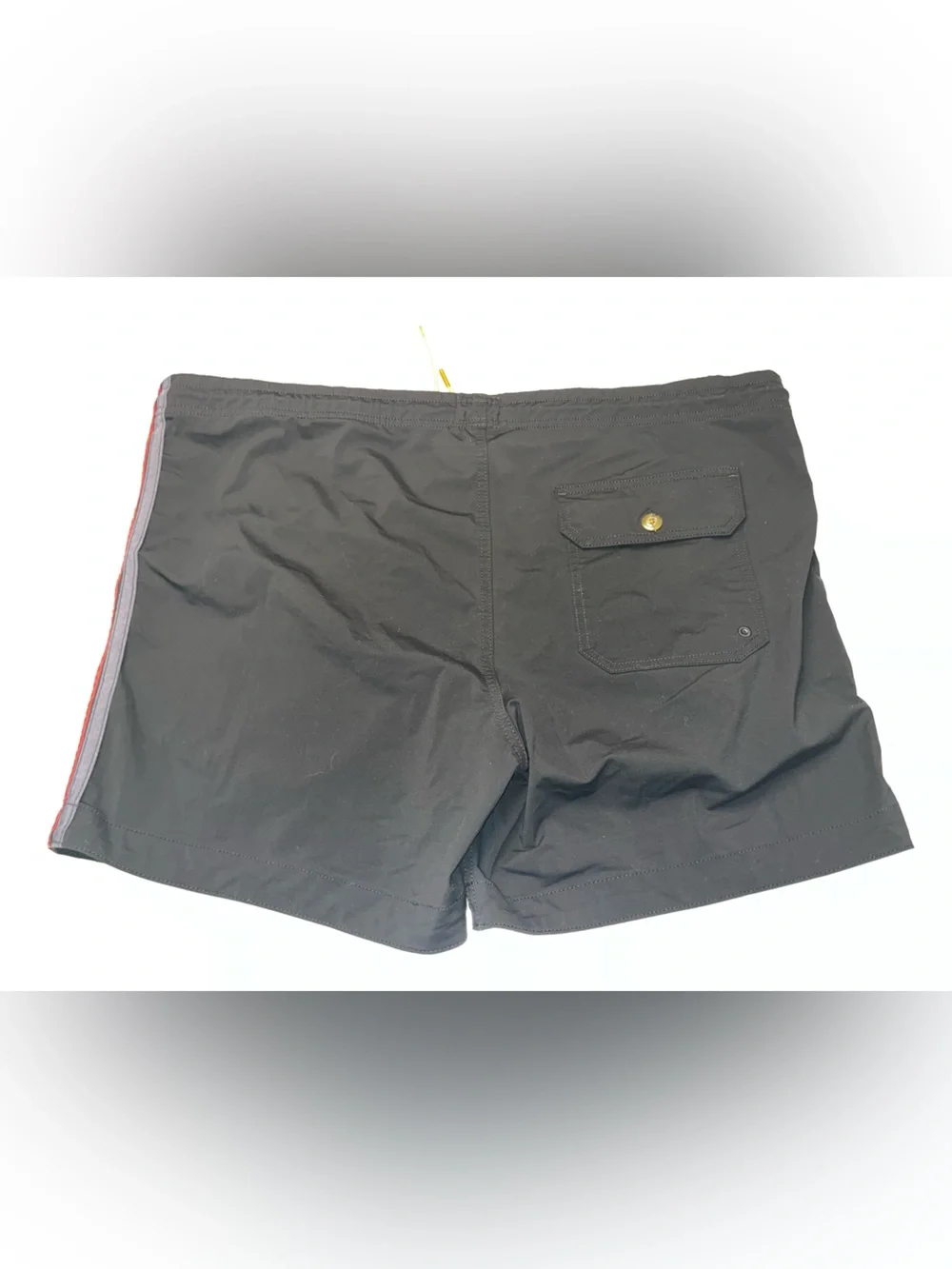 Aviator Nation Mens 32 Stripe Flex Board Shorts Athletic Black Athleisure